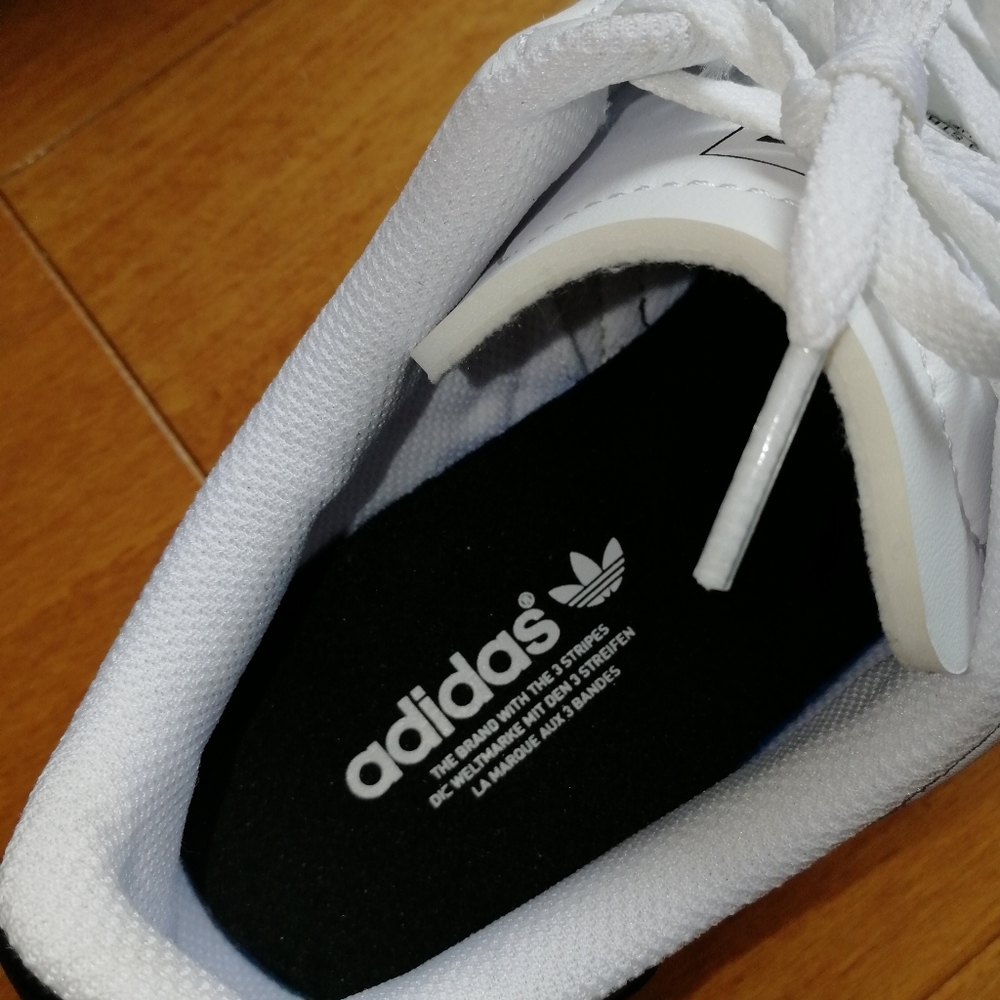 ADIDAS Coast Star J Walking Shoes White Sneakers Sportswear Leather EE9698 - Picture 12 of 14